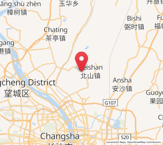 Map of Beishan, Hunan