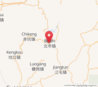 Map of Beishi, Guangdong