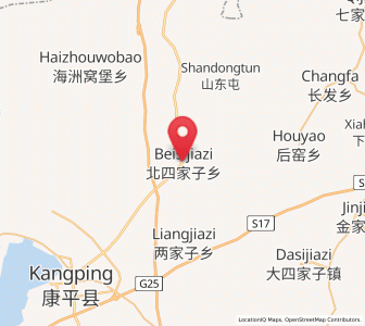 Map of Beisijiazi, Liaoning