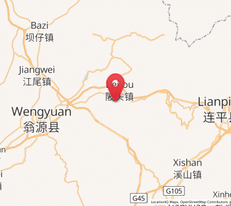 Map of Beitou, Guangdong