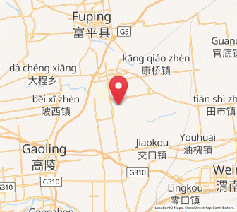 Map of Beitun, Shaanxi