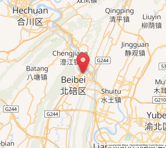 Map of Beiwenquan, Chongqing