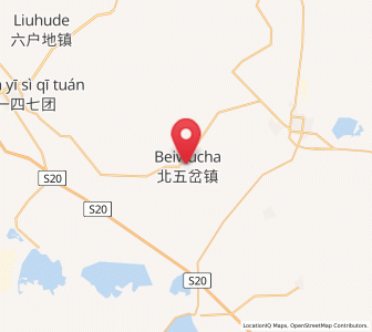 Map of Beiwucha, Xinjiang