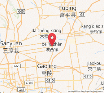 Map of Beixi, Shaanxi