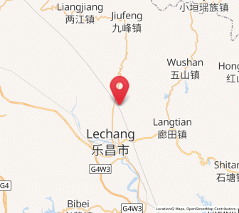 Map of Beixiang, Guangdong
