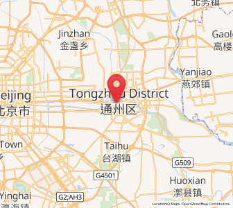 Map of Beiyuan, Beijing