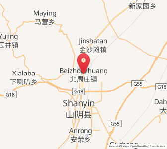 Map of Beizhouzhuang, Shanxi