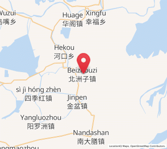 Map of Beizhouzi, Hunan