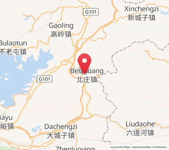 Map of Beizhuang, Beijing