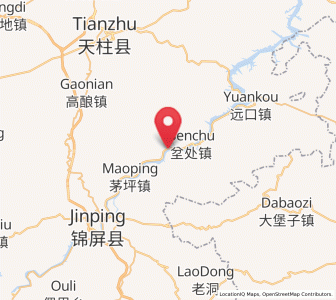 Map of Benchu, Guizhou