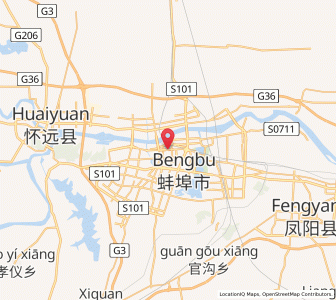 Map of Bengbu, Anhui
