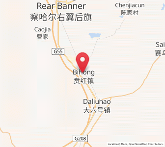 Map of Benhong, Inner Mongolia