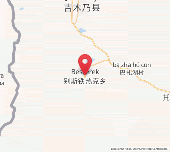 Map of Besterek, Xinjiang