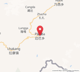 Map of Bianba, Tibet