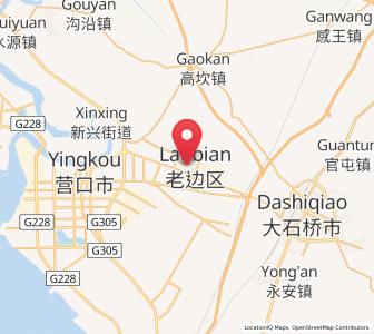Map of Biancheng, Liaoning