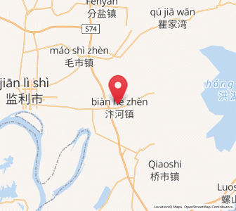 Map of Bianhe, Hubei