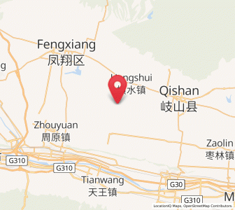 Map of Biaojiao, Shaanxi