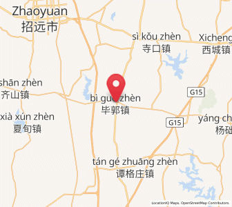 Map of Biguo, Shandong