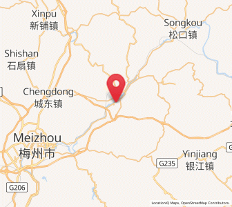 Map of Bingcun, Guangdong