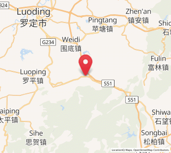 Map of Bingtang, Guangdong
