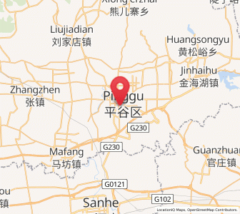 Map of Binhe, Beijing