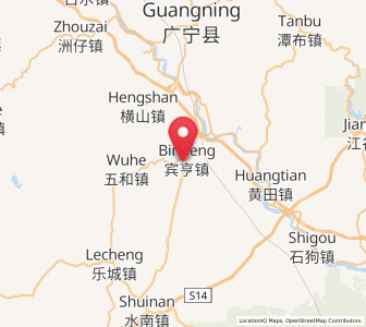 Map of Binheng, Guangdong