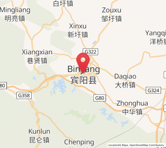 Map of Binyang, Guangxi