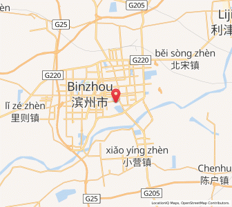 Map of Binzhou, Shandong