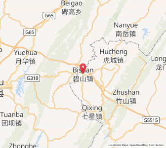 Map of Bishan, Chongqing