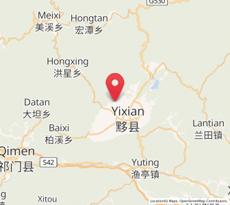Map of Bishan, Anhui