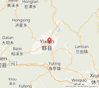 Map of Biyang, Anhui