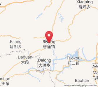 Map of Biyong, Hunan