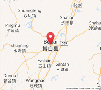 Map of Bobai, Guangxi