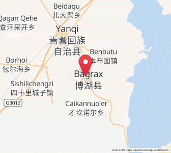 Map of Bohu, Xinjiang