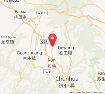 Map of Bojia, Shaanxi