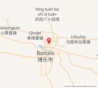Map of Bole, Xinjiang
