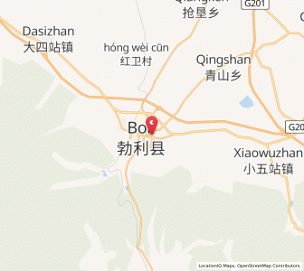 Map of Boli, Heilongjiang