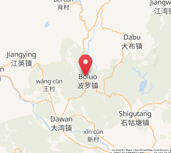 Map of Boluo, Guangdong
