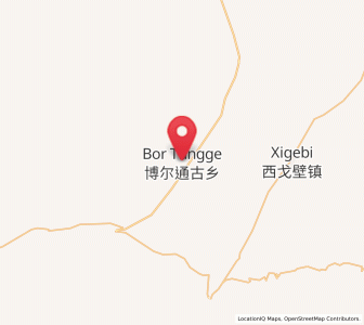 Map of Bor Tungge, Xinjiang