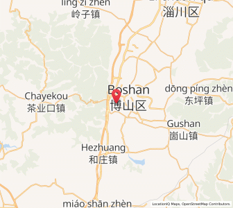 Map of Boshan, Shandong