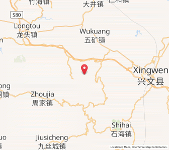 Map of Bowangshan, Sichuan