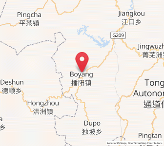 Map of Boyang, Hunan