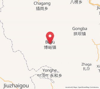 Map of Boyu, Gansu