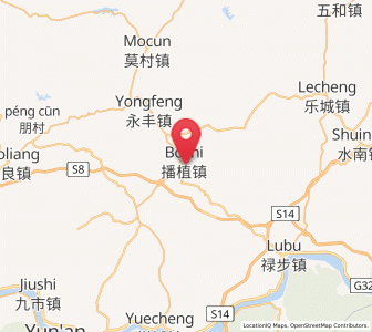 Map of Bozhi, Guangdong