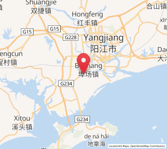 Map of Buchang, Guangdong