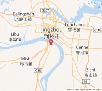 Map of Buhe, Hubei