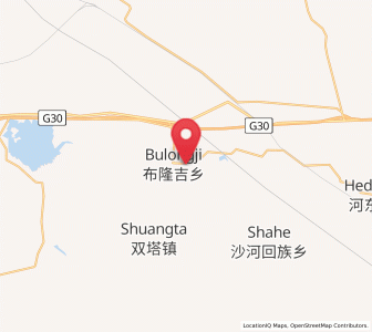Map of Bulongji, Gansu