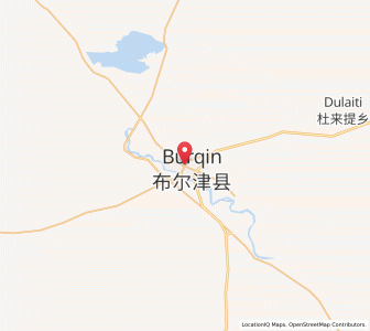 Map of Burqin, Xinjiang