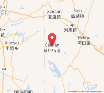 Map of Caidian, Hubei