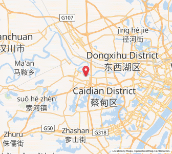 Map of Caidian, Hubei